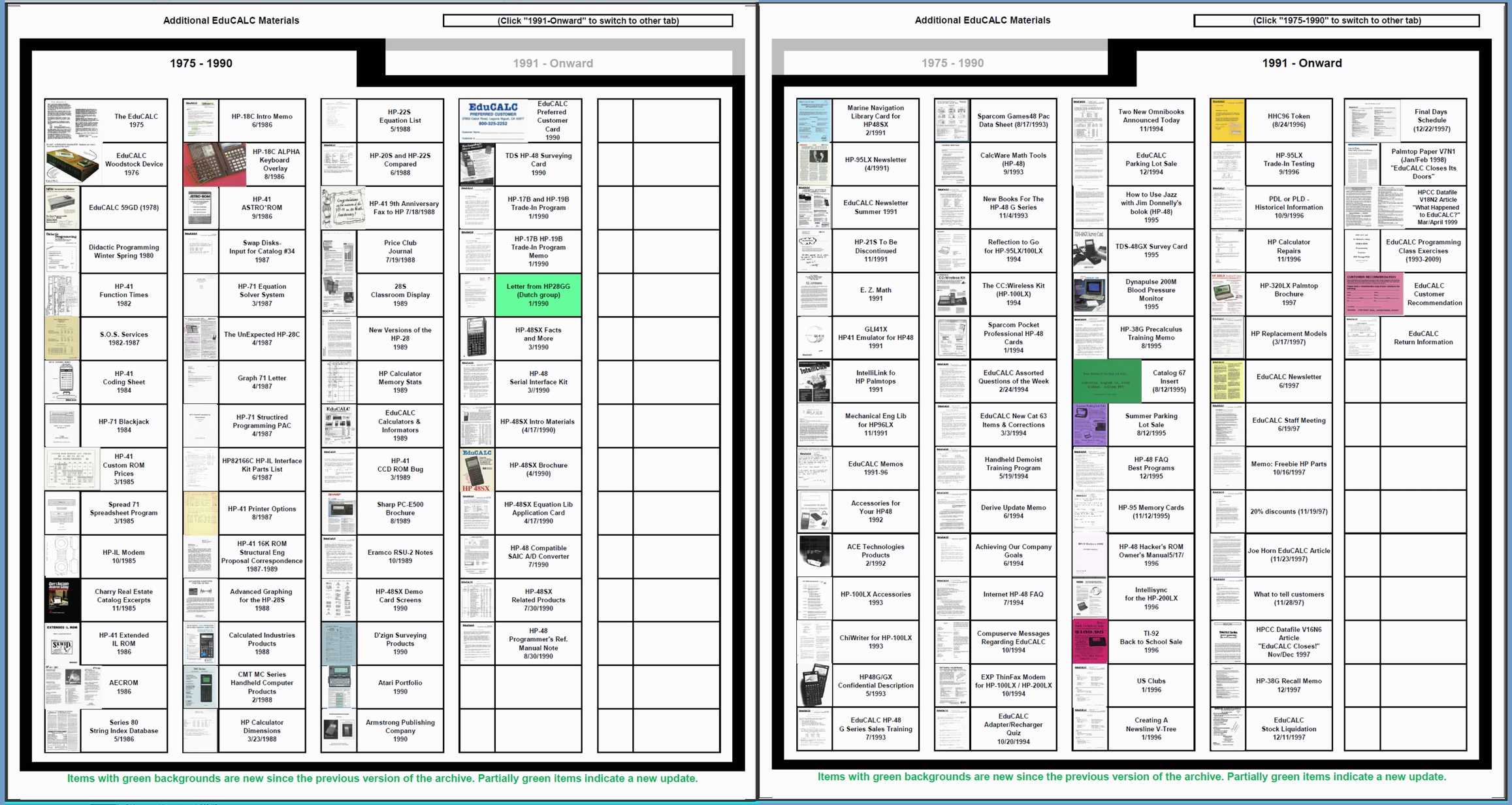 The PPC Calculator Archive